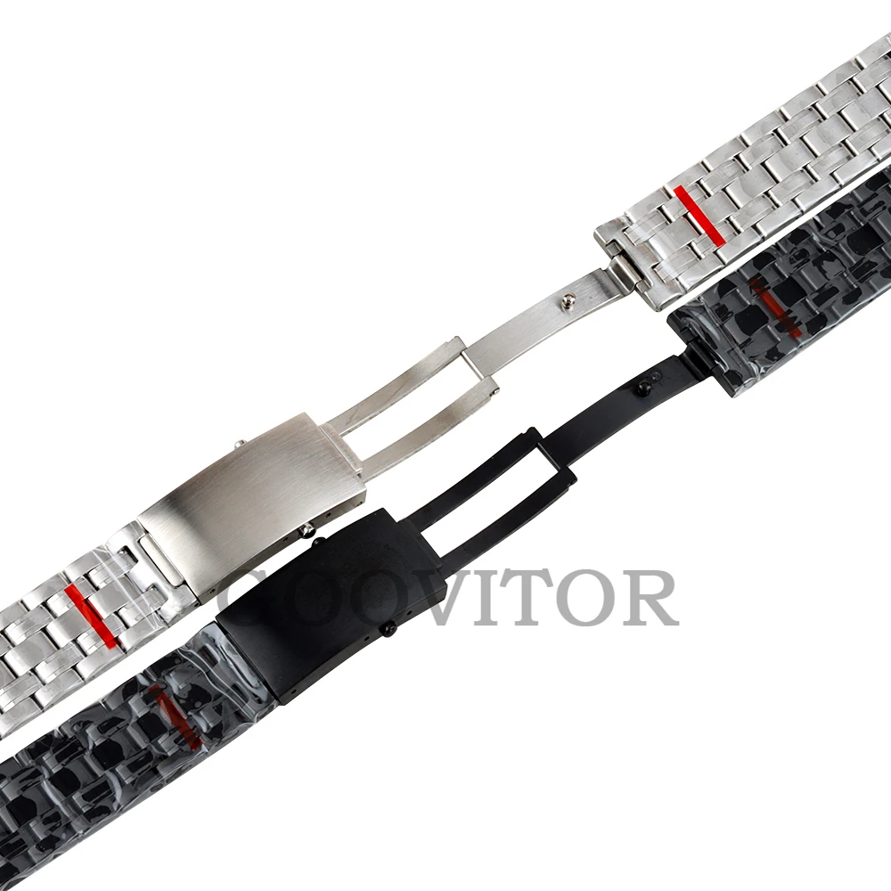Watchbands 20mm Width Stainless Steel Folding Buckle Suitable For Seamaster 300 Case Hight Quality Bracelets Watch Accessories