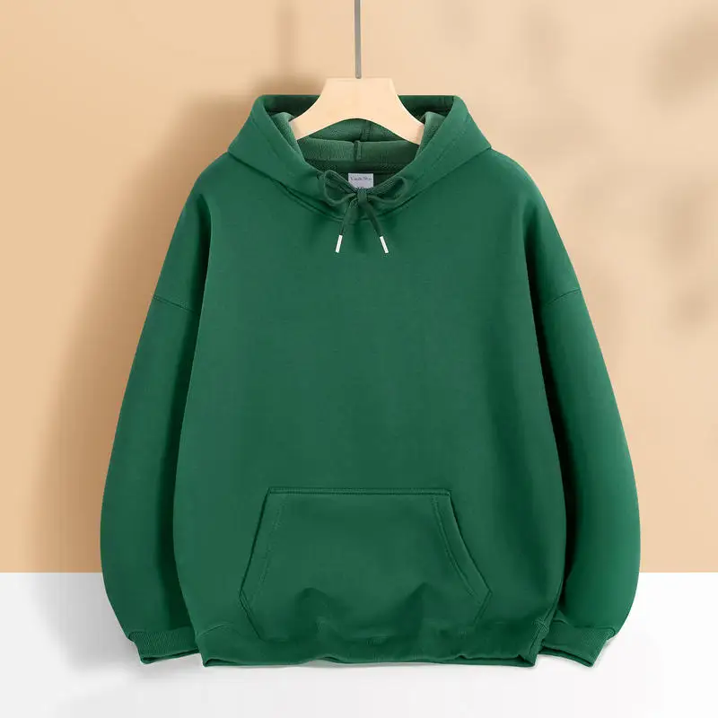 long sleeve pullover sweatshirt men and women drawstring cap sweatshirt top 93% cotton + 7% spandex 700gsm LS-355 Winter Hoodies