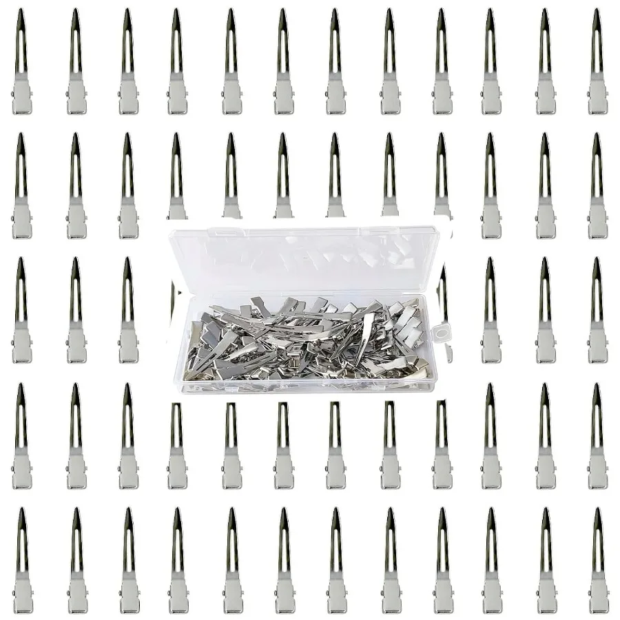 

60 шт. заколки для волос «Утка Билла», металлические заколки для укладки волос, заколки для завивки волос «крокодил» для густых волос, для секционирования в салоне и банты для волос «сделай сам»