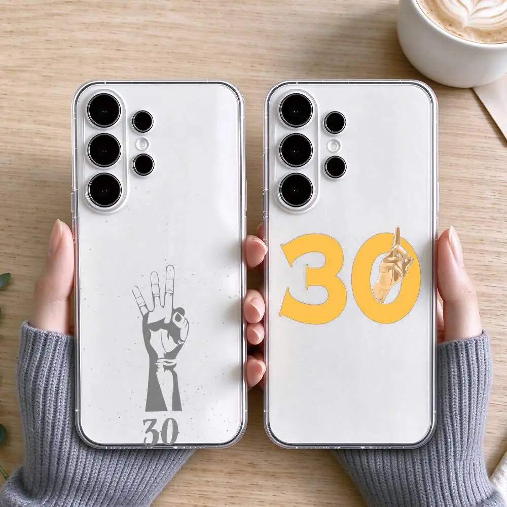 Basketball star Stephen Curry  Phone Case Transparent Silicone Soft For Samsung S25,S24,S21,S22,S23,S30,Ultra,S20,Plus,Fe Gift