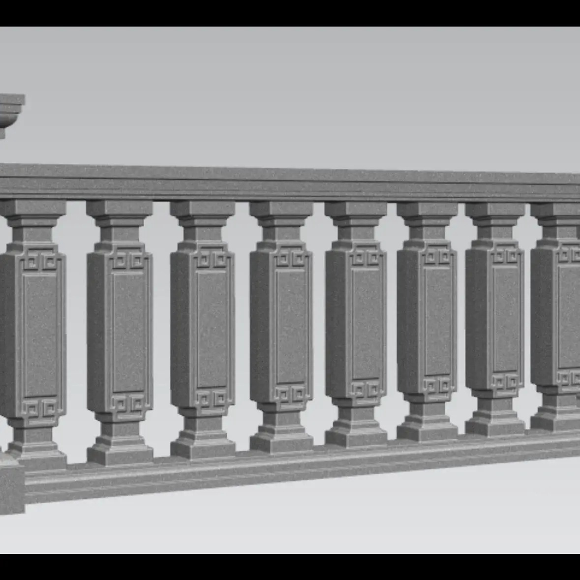 Roman Column Mold Balcony Guardrail Fence Cast-in-Place Cement Chinese Style Vase Column Railing Mold Roman Column Decoration