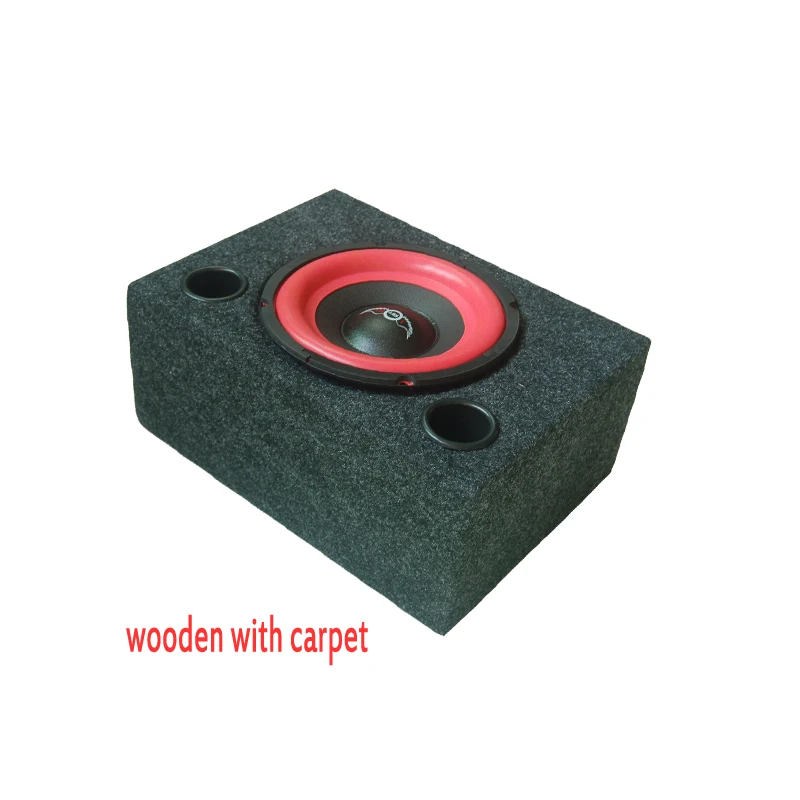 

8-Inch New Ultra-thin 1000w 4 ohm Speaker Passive Cabinet Wooden Box Square MDF Felt Car Modified Subwoofer