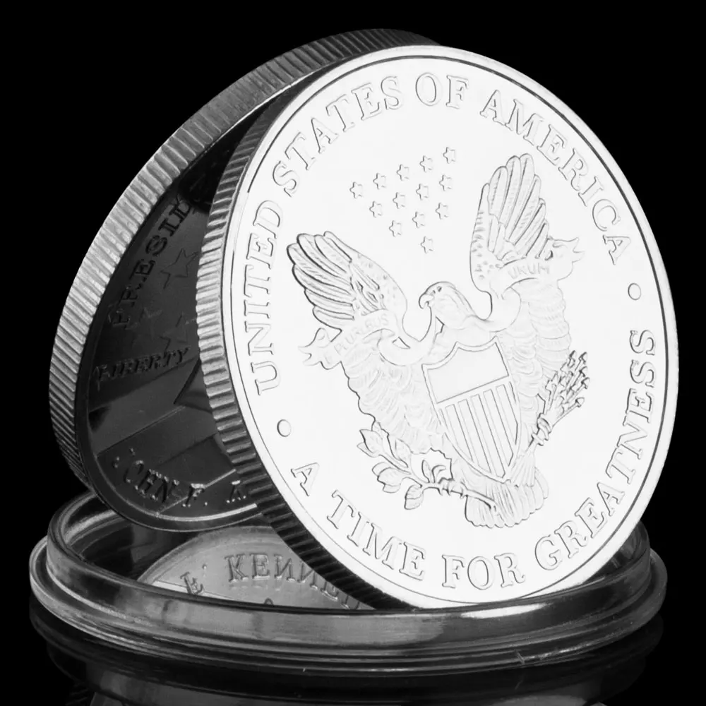 جون ف رئيس الولايات المتحدة ، عملة الحرية التذكارية رقم 35 ، هدايا تذكارية وعملات معدنية مطلية بالذهب