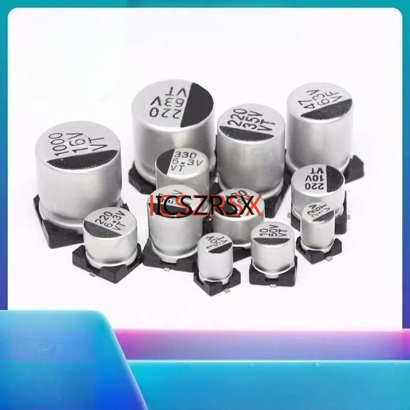 

2000pcs 10V 35v 50V 0.47uf 1uf 2.2uf 3.3uf 4.7uf 10uf 47uf 4*5.4mm SMD Aluminum electrolytic capacitor 20% 20%