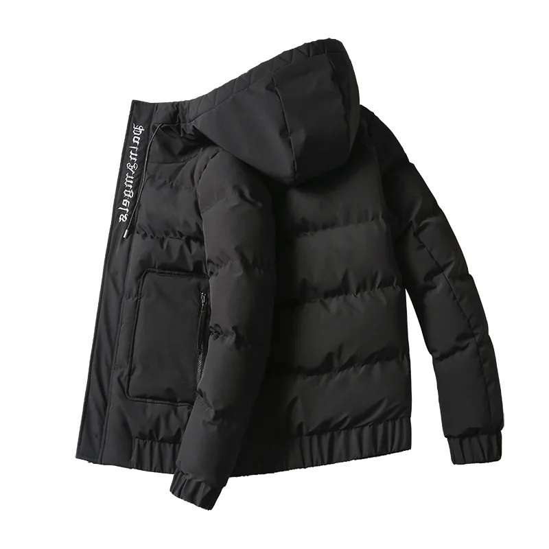 New Spring Winter Bomber giacca con cappuccio da uomo cappotti Casual giacca a vento capispalla maschile cerniera cappotto spesso abbigliamento di