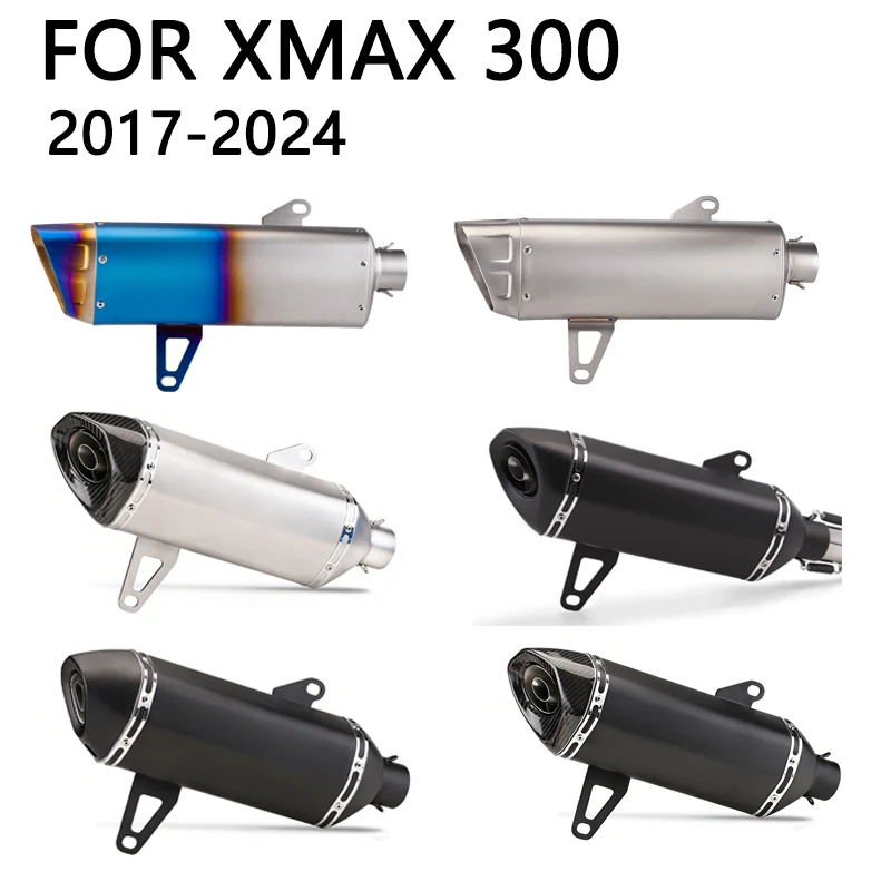 

high quality Motorcycle Exhaust Muffle Connect Muffler with DB Killer r For XMAX300 XMAX 300 motorcycle parts 2017-2024