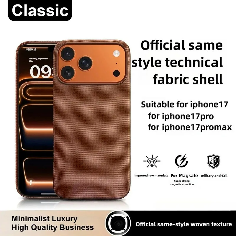 High Quality Original Technology Woven Case For IPhone 18 17 16 15  Pro Max Official For Magsafe Magnetic Protect Cover