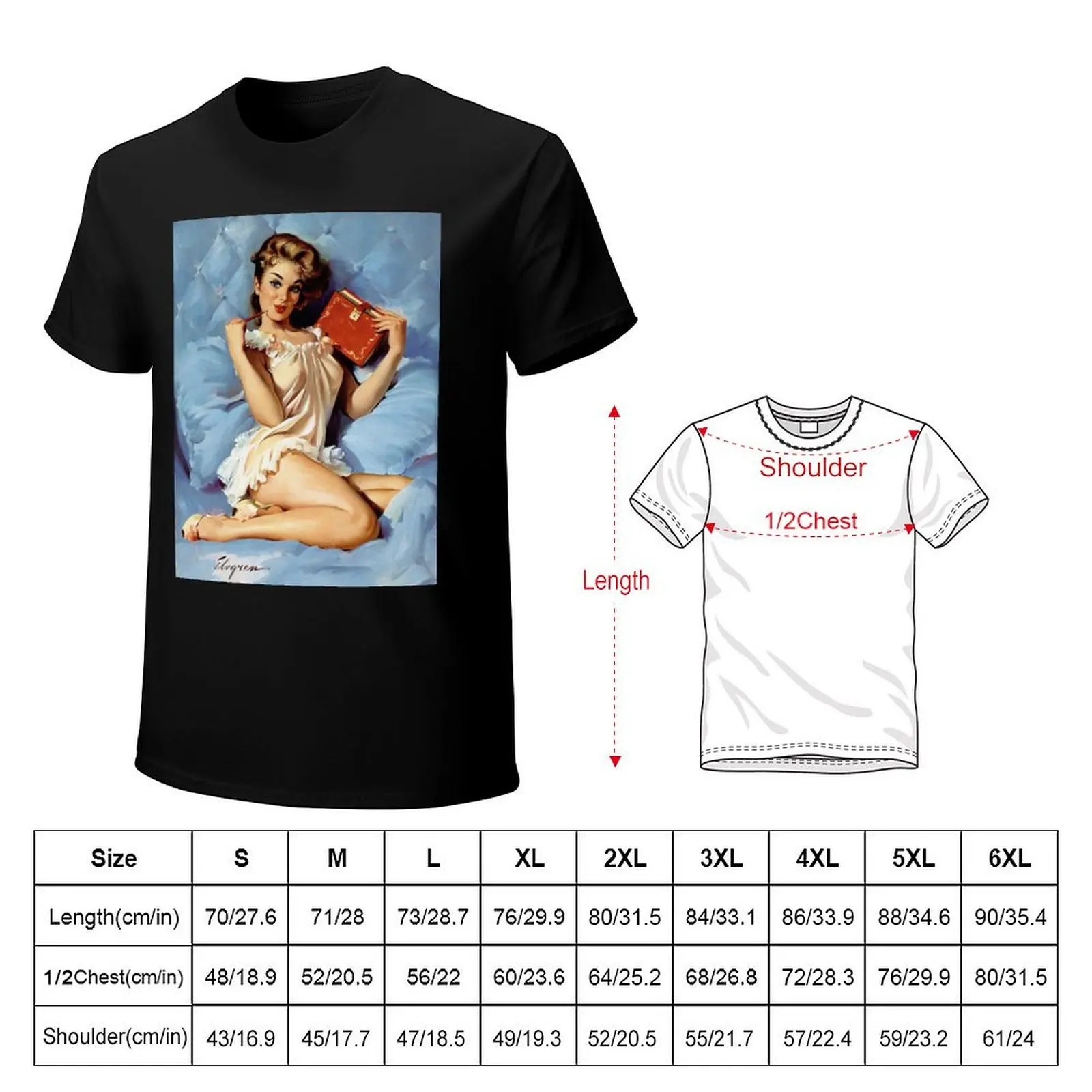 Pin-Up Girl - Elvgren - Vintage T-Shirt designer shirts essential t shirt aesthetic clothes funnys graphic tee shirt men