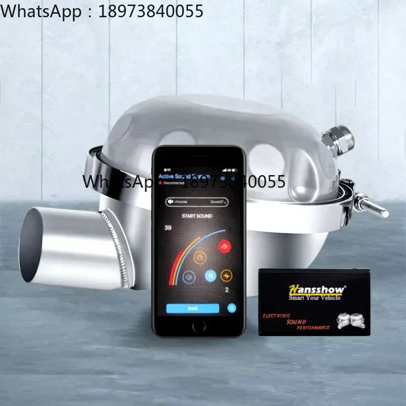 

Hansshow Electronic Exhaust System 2 Loudspeaker Active Sound Booster with APP Remote Control For tesl model 3/X/S/Y Car