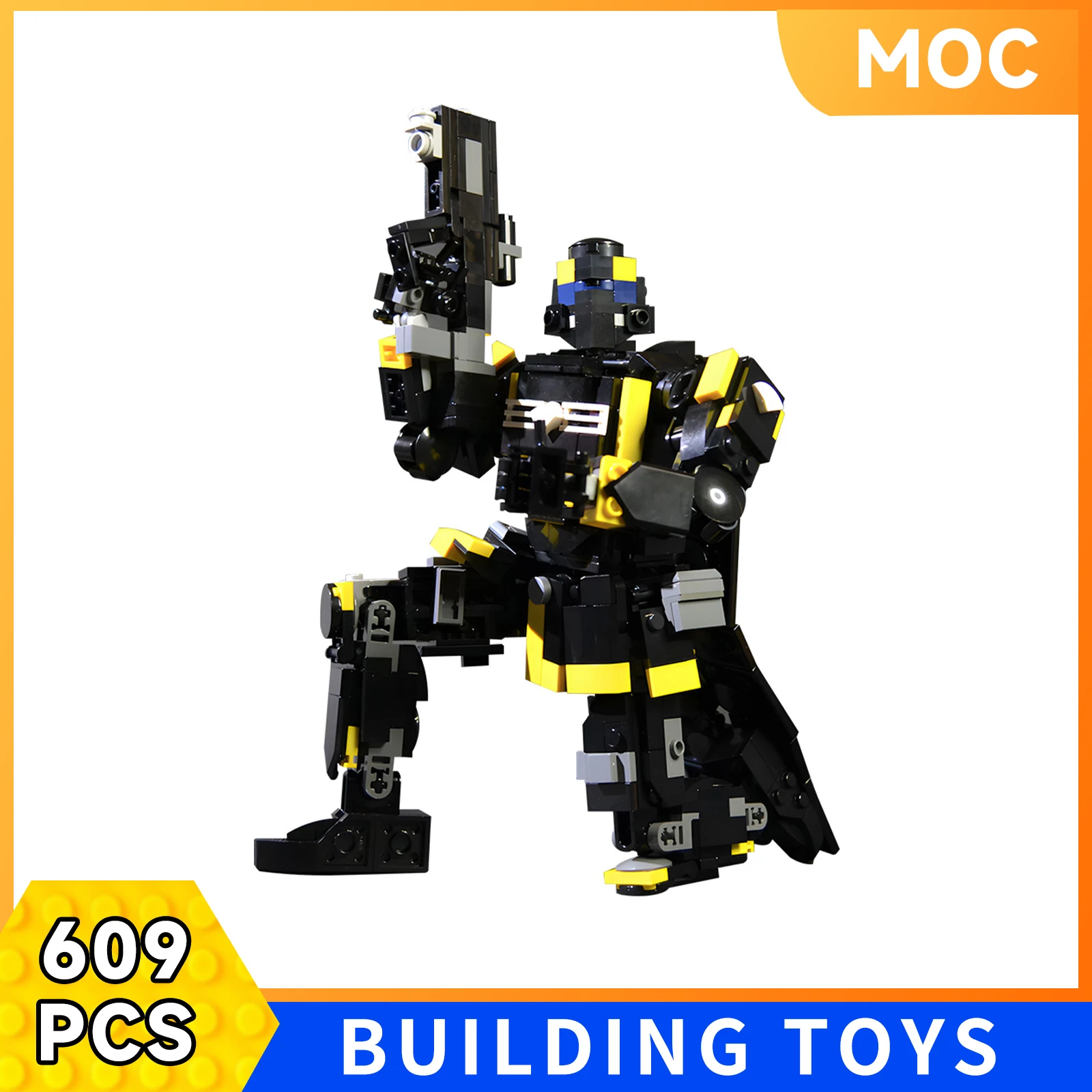 

MOC Helldivers 2 EX Emancipator Exosuit Super Destroyer Bricks Model Pelican-1 Shuttle DIY Assemble Building Blocks Toy