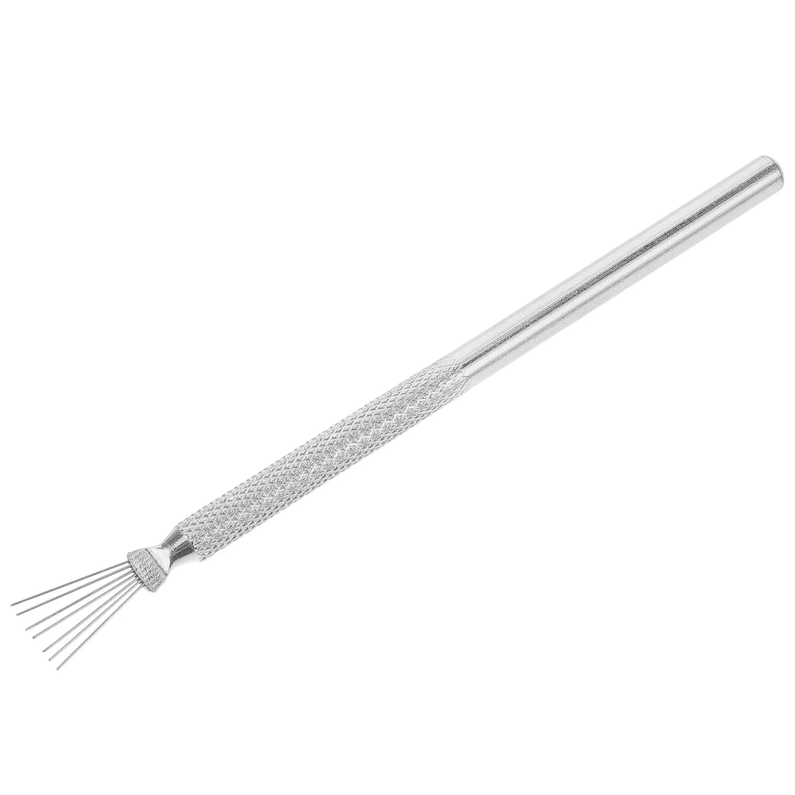 Multi-Functional Nail Art Fine Line Pen Seven Pin Bendable Stainless Steel Handle Stripe Drawing Spider Web Detailing Tool