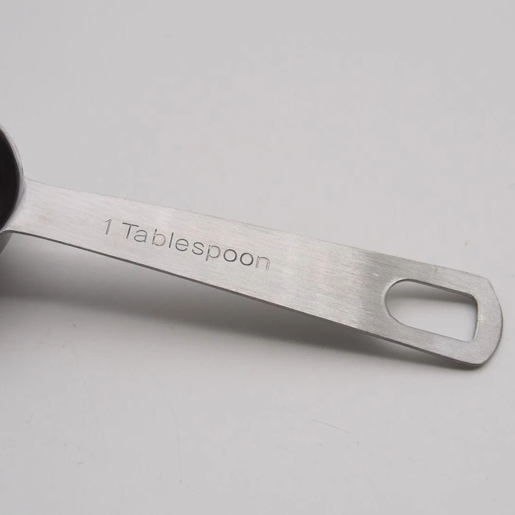

6Pcs Stainless Steel Measuring Spoons Kitchen Tools for Dry Liquid Ingredients Accurate Marks Easy Clean Cooking