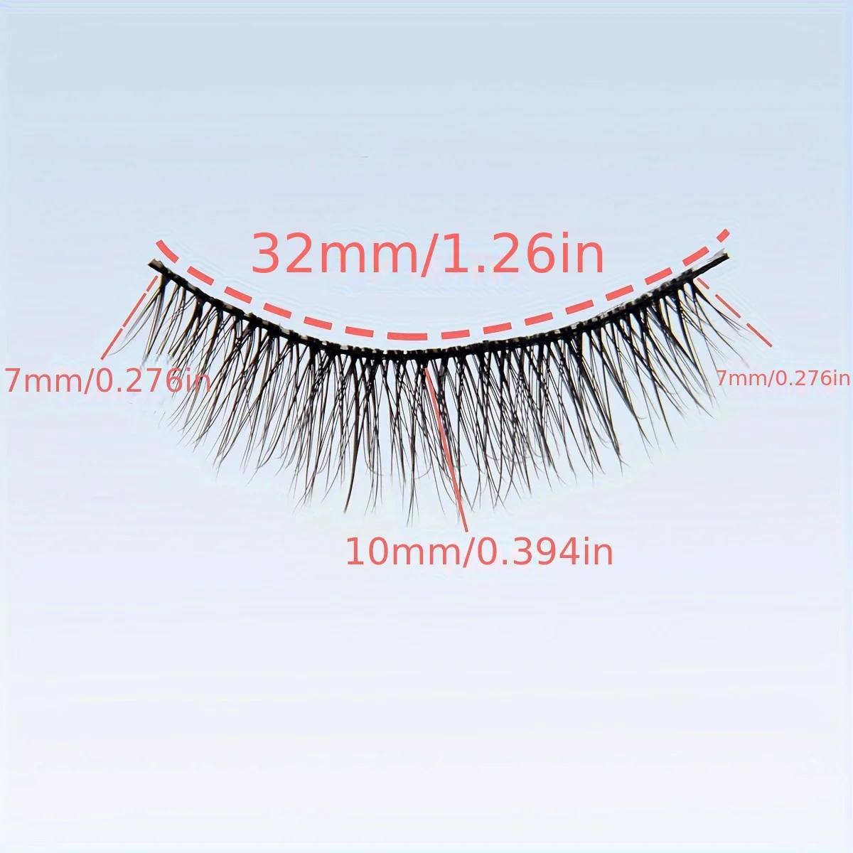 6 Paar wiederverwendbare 3D selbstklebende falsche Wimpern, Vollstreifen-Wimpern dick und gekräuselt, 10 mm flauschige echte schlanke falsche Wimpern