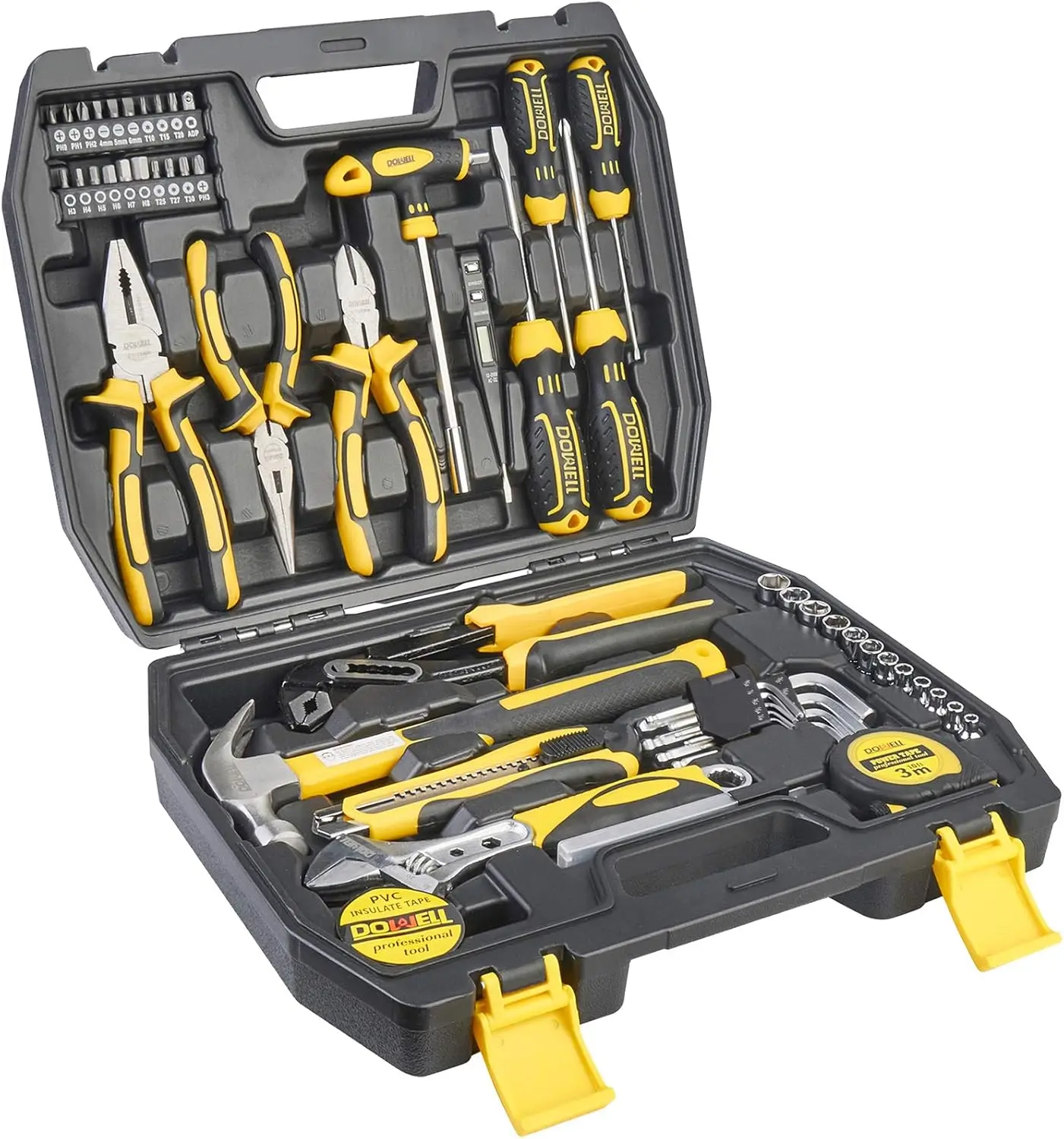 

Tool Set Tool Kit 62PCS Homeowner Tool Set Wrench Pliers Screwdriver Set Repair Tool Kit