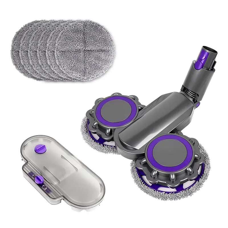A50Q-Mop Head Replacement For Dyson V6 V7 V8 V10 V11 Cordless Vacuum Cleaner, Mop Head + Water Tank + 6 Wipes