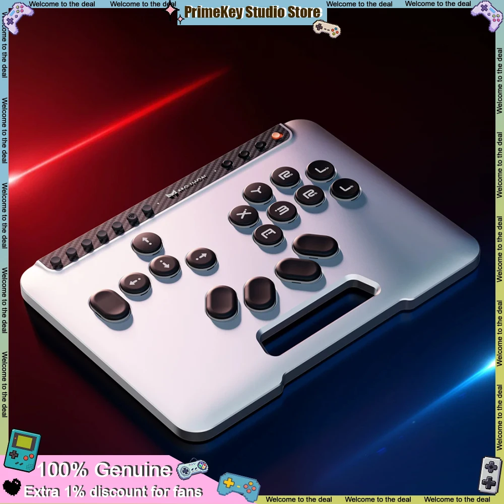 MOJIANG Fight Arcade Controller Keyboard Gasket Mount Soft Structure Full-Site Hot-Swappable Ultra-thin Metal Body for Steam PC