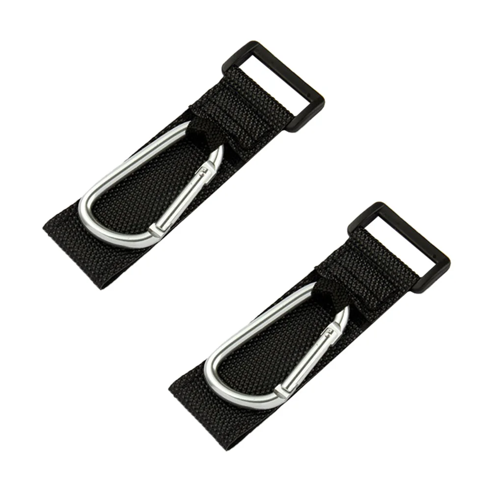 

2Pcs D-Shaped Stroller Hooks Metal Carabiner Clips for Hanging Diaper Bags Nursery Bags Shopping Stroller Hooks