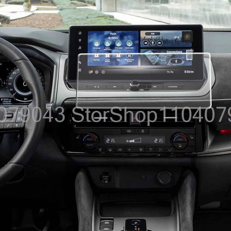 Tempered glass screen protector For Nissan Qashqai j12 X-Trail T33 e-POWER 2026 2025 12.3 inch car infotainment car interior