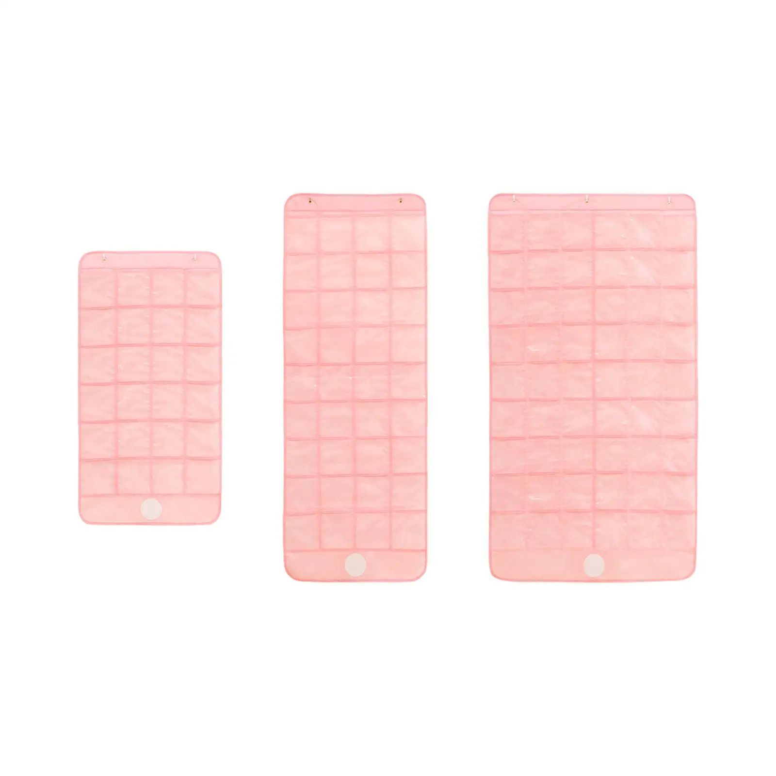 Clear Pockets Classroom Pocket Chart for Calculator Phone Holder,Pink