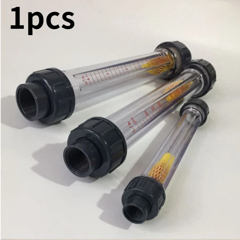 DN15 water liquid flow meter tube rotameter 1/2'' LZS plastic pipe type rotor float water meter measuring tools length 280mm