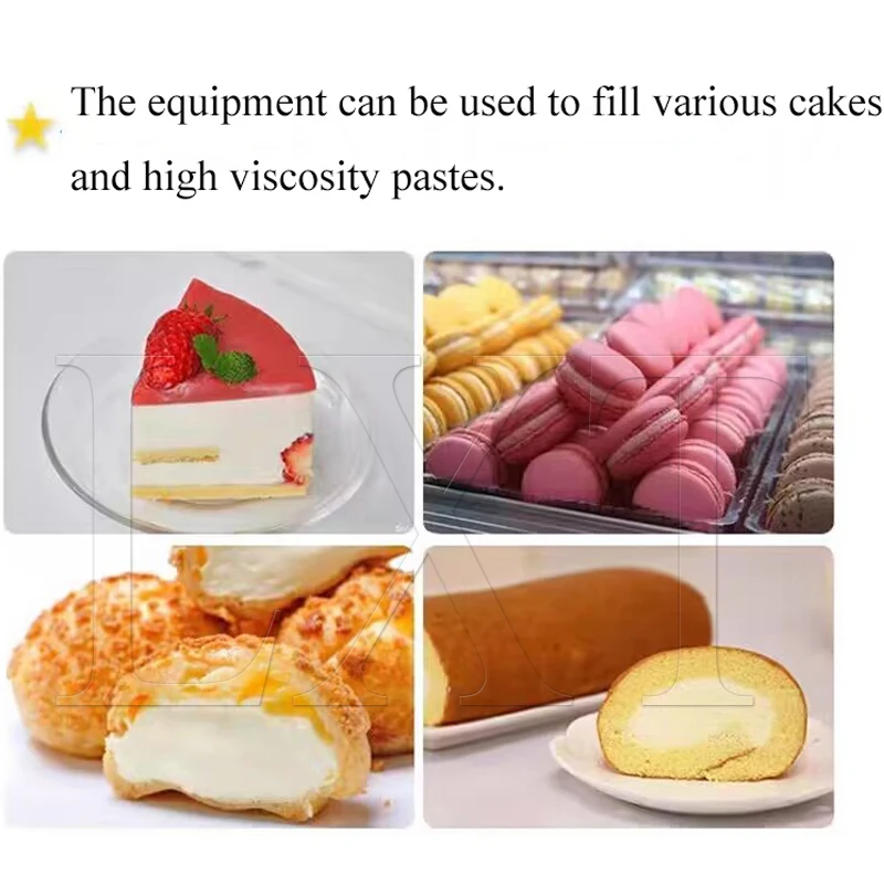 Semi Automatic Manual Puff Bread Jelly Filler Cake Donut Fill Injector Jam Inject Chocolate Machine Cream Depositor