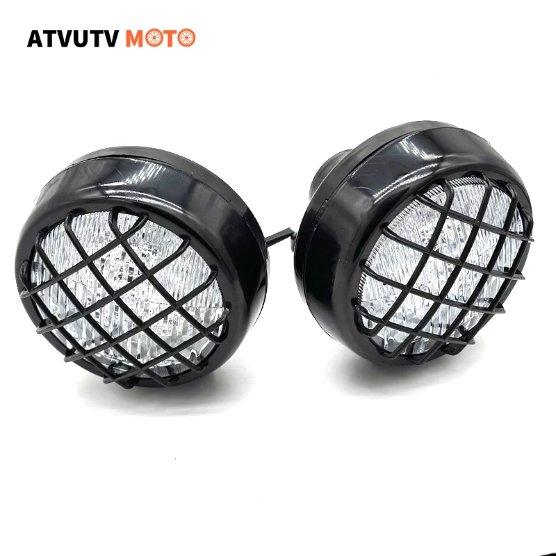 Image of 1/2PCS Front LED Kopf Licht Lampe Scheinwerfer Für 50cc-250cc 4 Wheeler Quad Dirt Bike Go kart ATV Dune Buggy Yamaha Banshee 87-2006