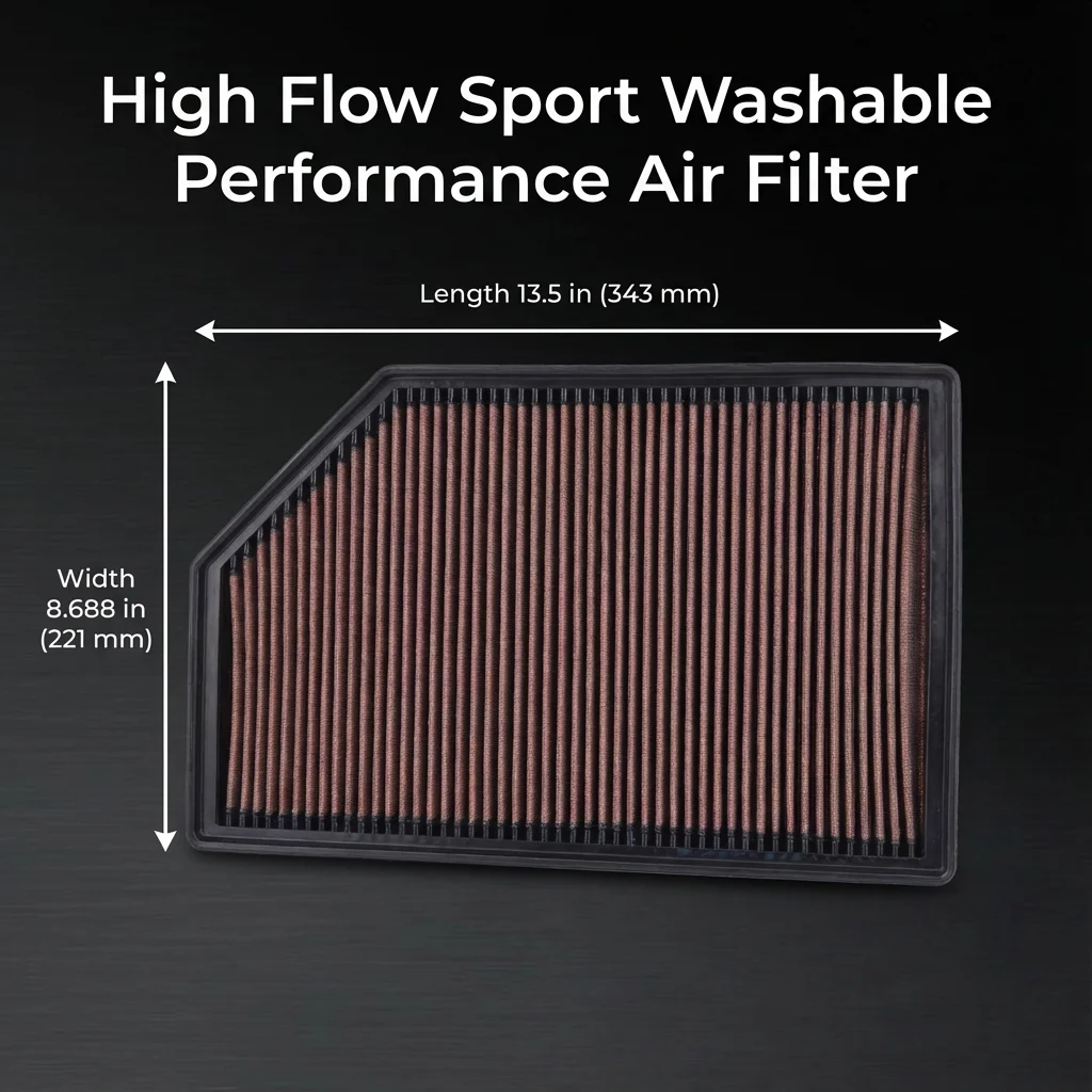 

For Volvo S60 II P3 Y551 S80 P26 1.5 1.6 2.0 2.4 4.4 Drive-E 2006-2018 High Flow Sport Washable Performance Air Filter 33-2388