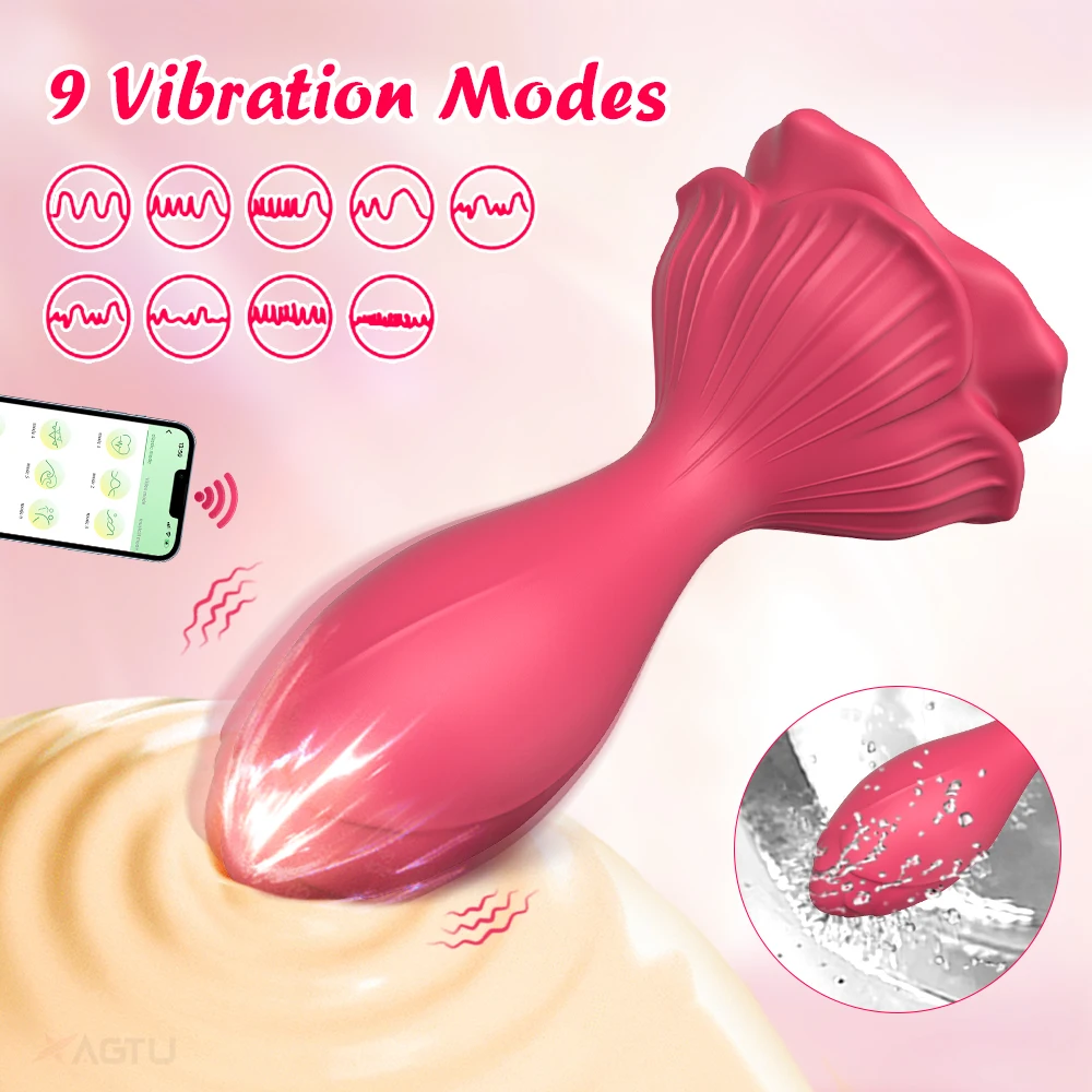 لعبة روز تطبيق بلوتوث هزاز المكونات الشرج للنساء والرجال ، المكونات بعقب ، مدلك البروستاتا الذكور ، الاستمناء ، السلع الكبار ، ألعاب الجنس