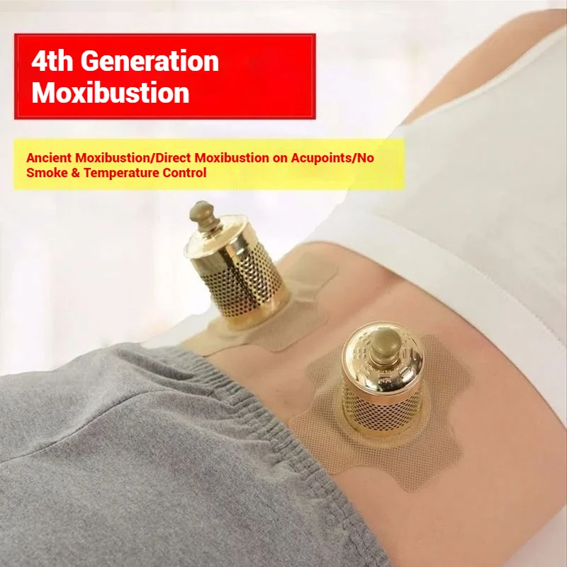 اسطوانة الكى التي لا دخاني العلاج المغناطيسي موكسا الساخن ضغط خطوط الطول الدافئة نقطة الوخز النقي موجورت لفة الموقد لتخفيف الآلام #3