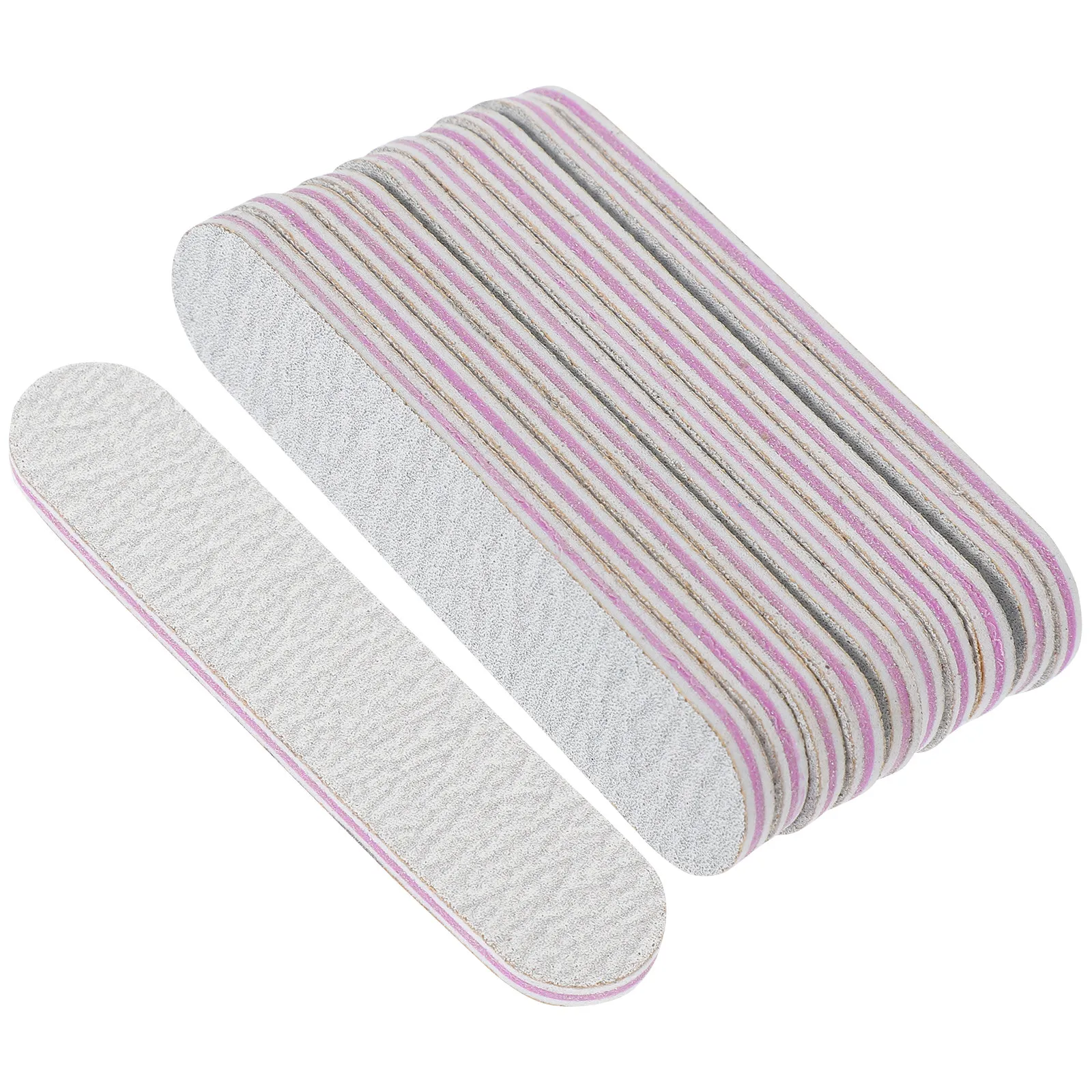 

100Pcs Nail Files Lightweight Portable Double Sided Nail Trimming Files for Natural Acrylic Nails Manicure Pedicure Salon Tools