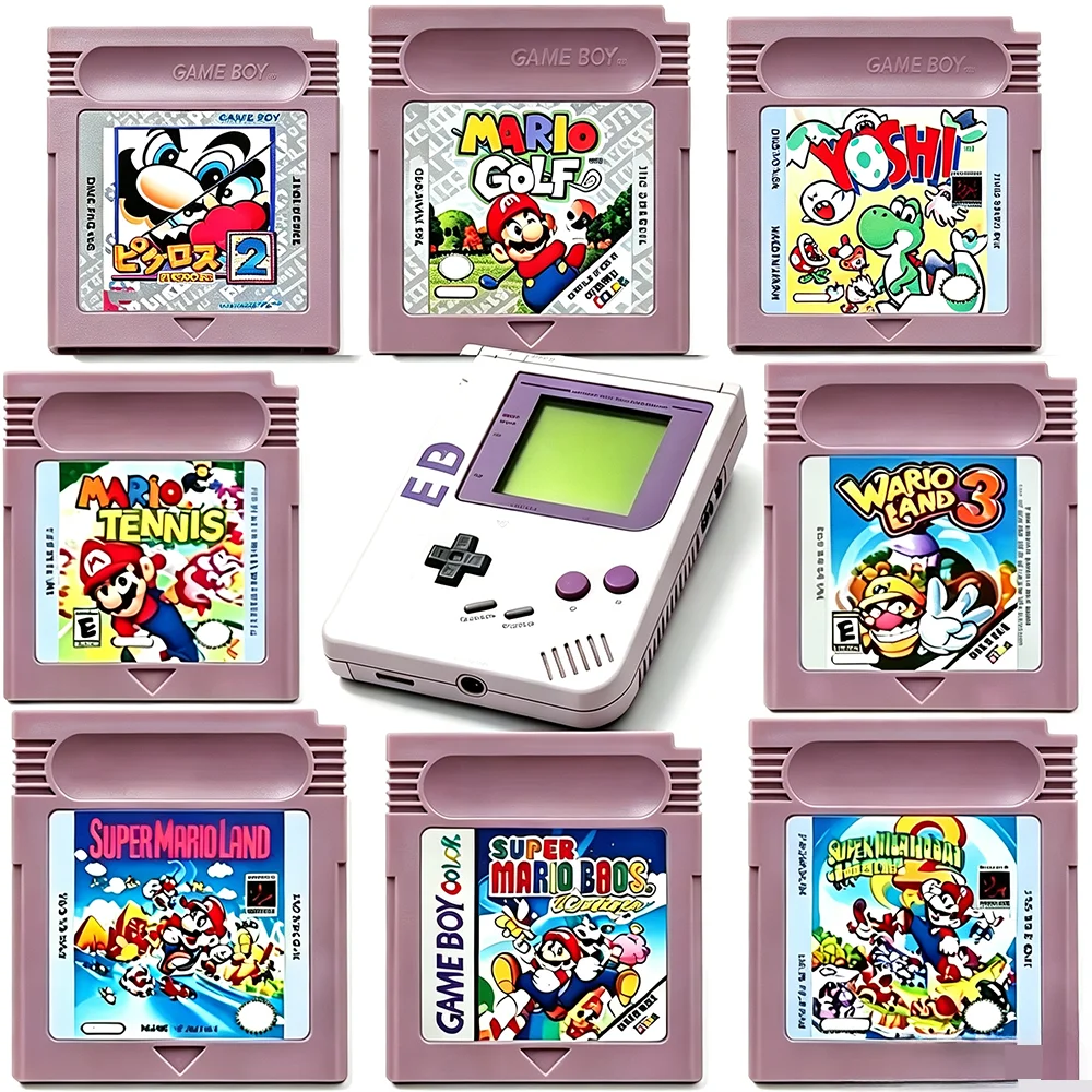 Newest GBC 16 Bit Game Video Game Cartridge Console16 Bit Game Card Wario Land Donkey Kong Wario Land 2 Yoshi for GBC/GBA