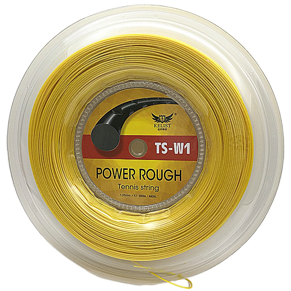 

LUXILON Quality Power Rough Big Banger Tennis String Polyester 1.25MM Gold Yellow 200M