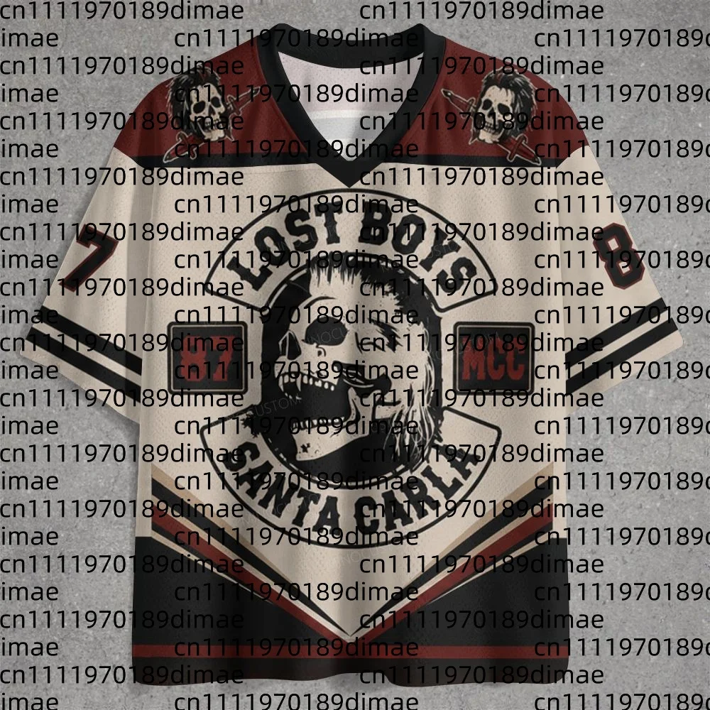 2026 Halloween Neuestes Herren-Freizeit-T-Shirt mit V-Ausschnitt aus gewebtem Jersey, neutral, atmungsaktiv, schnelltrocknend, für Fitness, Halloween, Weihnachten