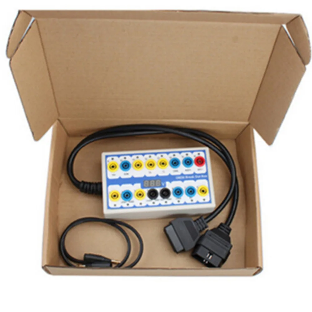 OBD2 Breakout Box OBD OBDII Protocol Detector Diagnostic Connector Detector  Super Professiona Auto Car OBD2 Breakout Box