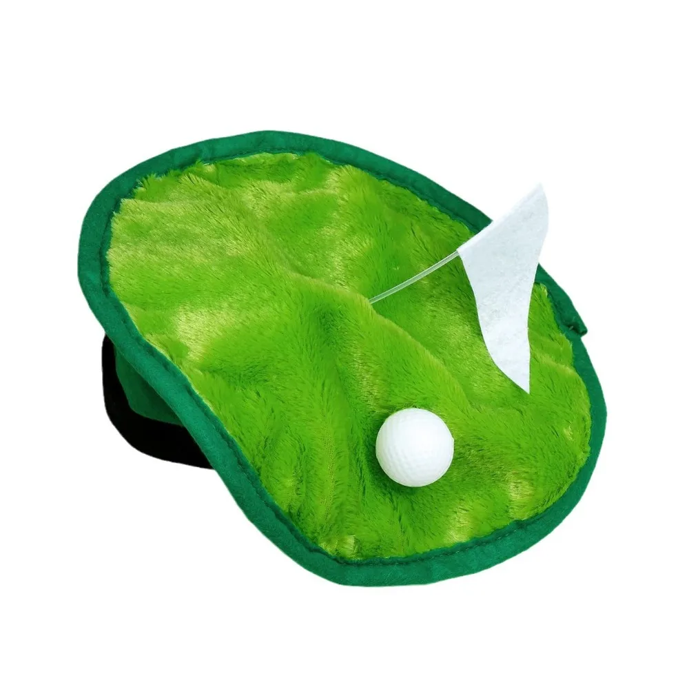Gorro Unisex de 30cm con temática de Golf, boina de Golf verde juguetona, bandera de Golf, decoraciones únicas para pelotas de Golf, sombrero para fiesta de Golf al aire libre