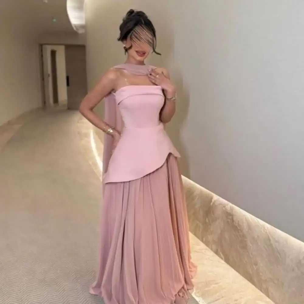 

AsaNagi Arabia Elegant Prom Dresses Women's Party Evening Gowns Floor-Length Formal Party Dresses Occasion Customized 2025