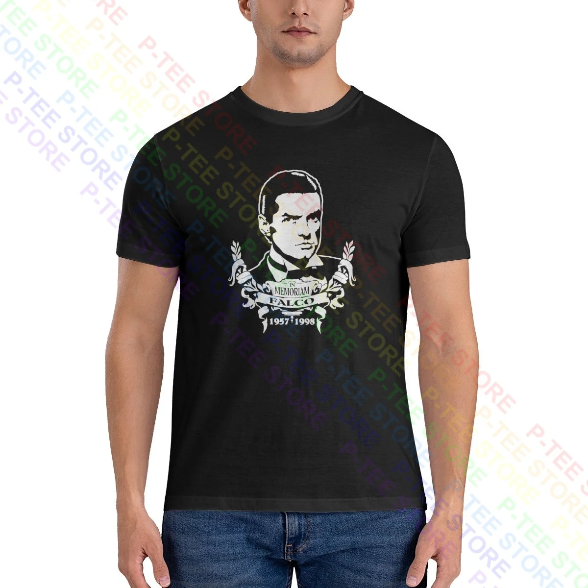 Falco Jeanny Falco Der Kommissar Rock Me Amadeus Best Of Falco S Shirt T-shirt Vtg Fashion Tee