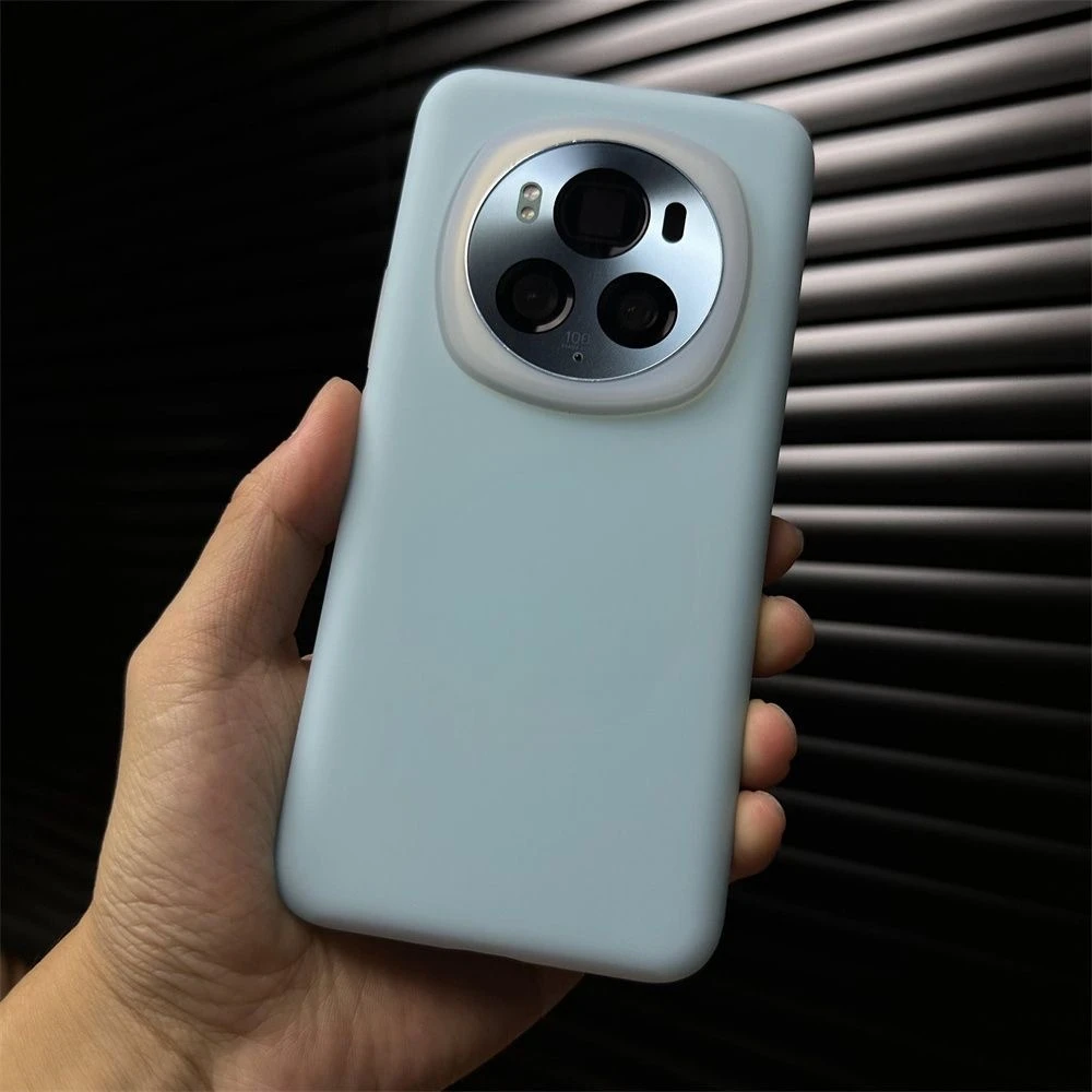 Funda de silicona líquida suave a prueba de golpes para Honor Magic 7 Pro Magic8 Pro Magic6Pro, cubierta protectora delgada de forro polar para teléfono.