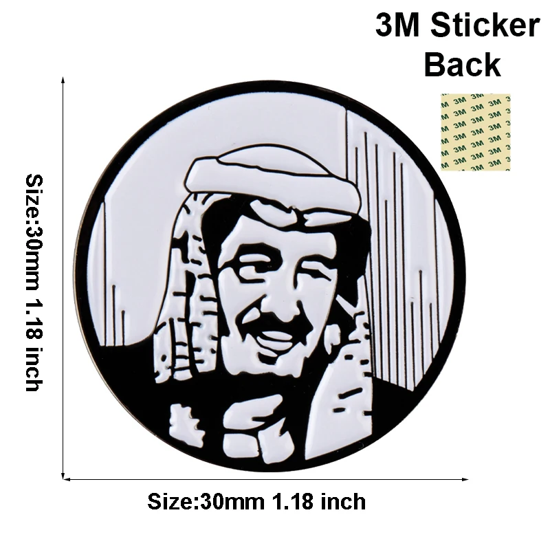 Saudi Arabia Mobile Phone 3M Sticker Badge Metal Pin Broooches Pins