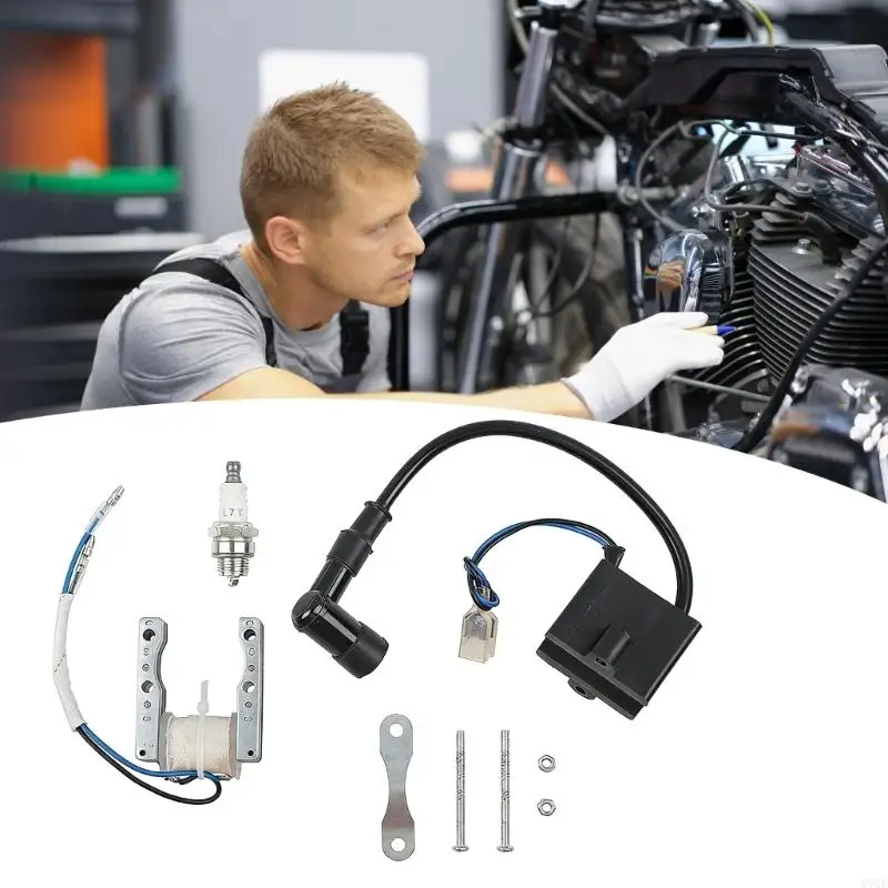 M76E Universal-Motorrad-Zündspulensatz mit robuster Metallkonstruktion für 49 66 80 2-Takt – Detail 3