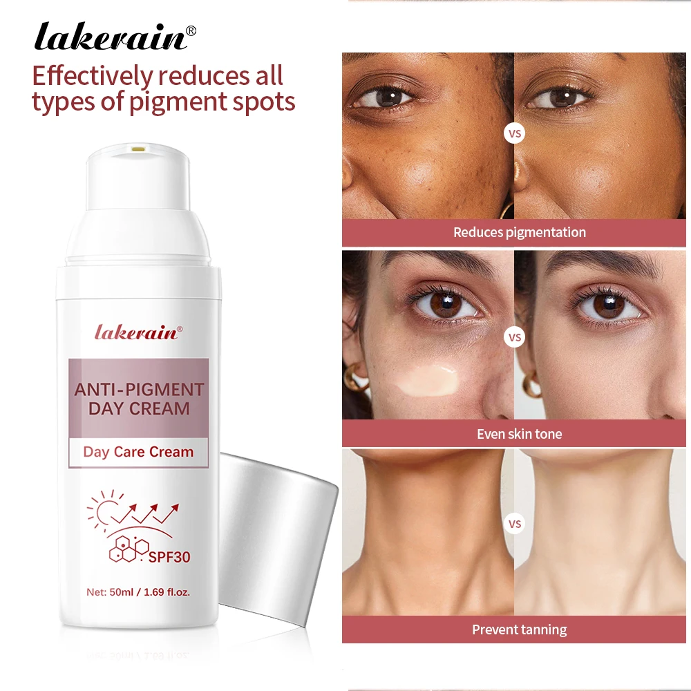 Lakerain Anti-Pigment Day Cream Smooth Blue Light Protection Effectively Reduces All Types Of Pigment Spots Skin Care Products