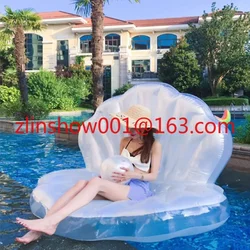Shell Floating Water Inflatable Scallop Floating Bed Swimming Ring Adult Floating Mat