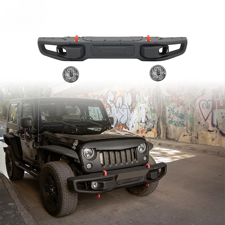 

10-летие переднего и заднего стального бампера Bull Bar для Jeep Wrangler JL, аксессуары 2018 JK