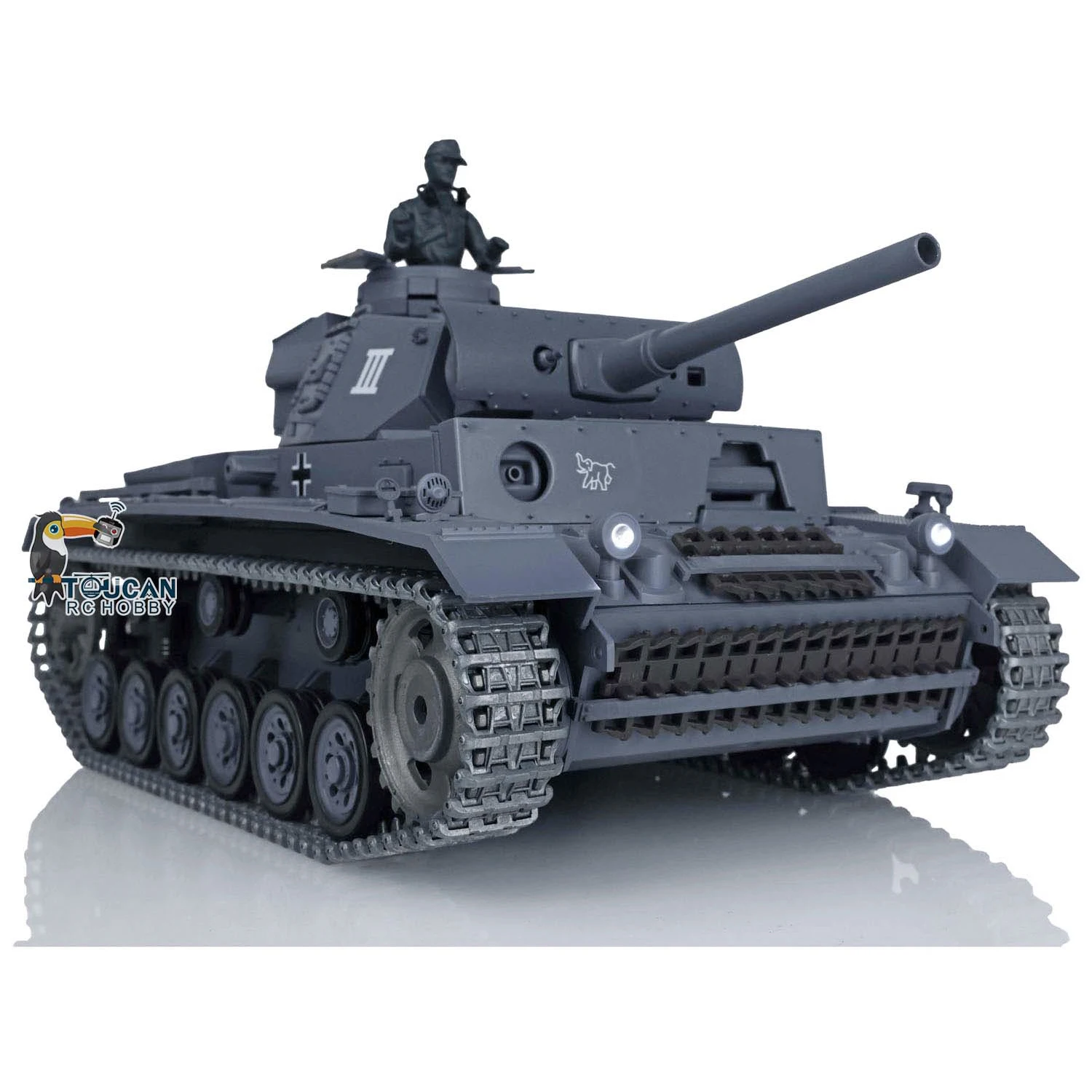 Spielzeug im Maßstab 1/16 heng long 7,0 verbesserter Panzer iii l rtr rc Tank 360 w/° Revolver rc Panzer für Jungen TH17343-SMT4