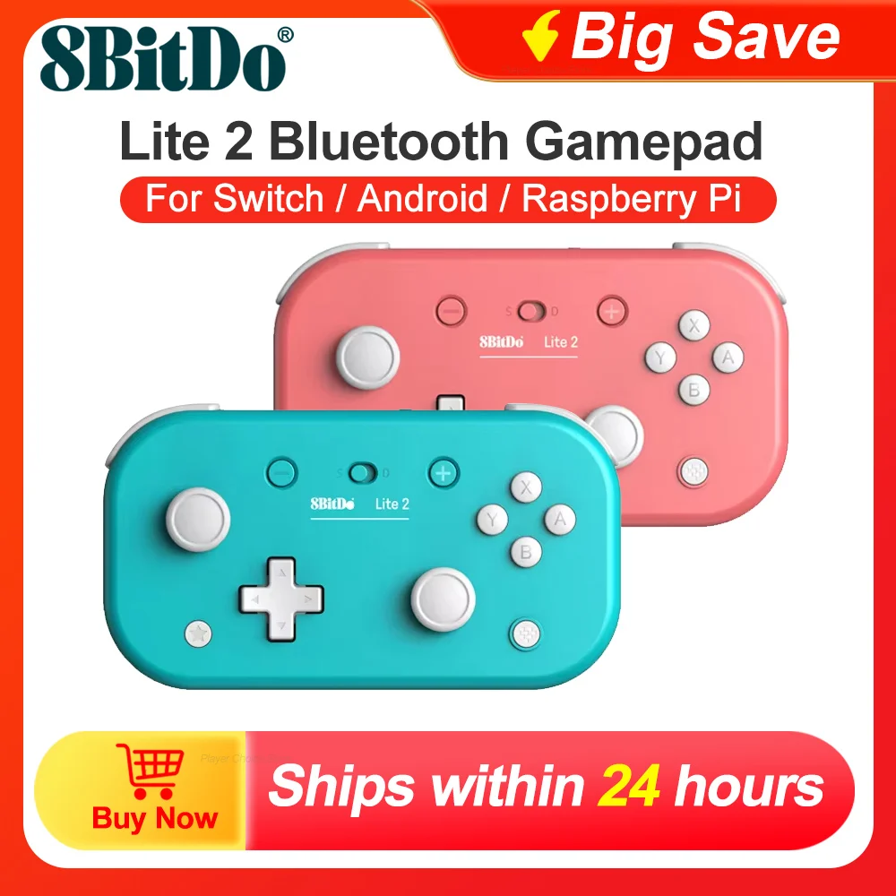 8BitDo Gamepads for Nintendo Switch Controller Lite 2 Controle for Raspberry Pi Android iOS iPadOS tvOS macOS Turtbo function