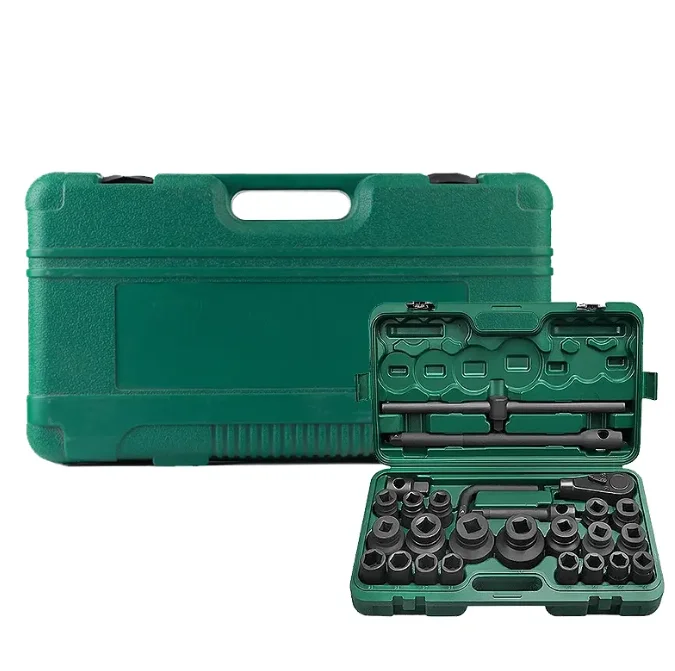 3/4 Inch Drive Hand Impact Combination Socket Set 6-Point Sockets 26-Piece Carbon Steel OEM Storage Hard Case Hand Tools