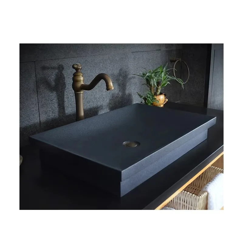 

Lavatory Sinks Handmade Granite Washing Vessel Countertop Basins Bar Hotel Design