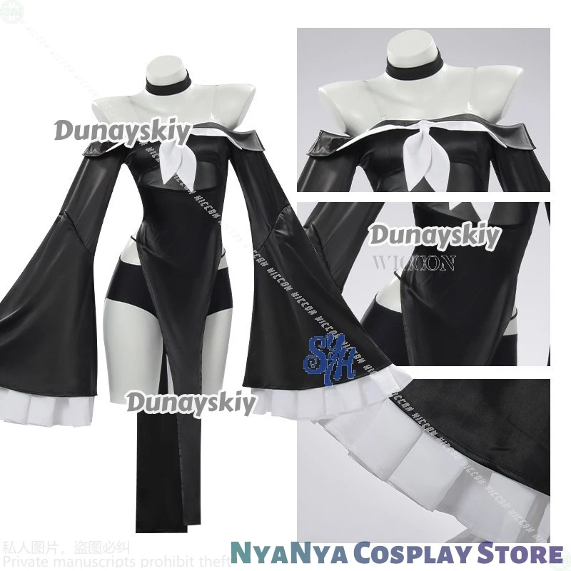애니메이션 게임 블루 아카이브 코스프레 플라나 의상 할로윈 유니폼 역할 놀이 섹시한 수녀 복장 란제리 악마 잠옷 로리타 할로윈