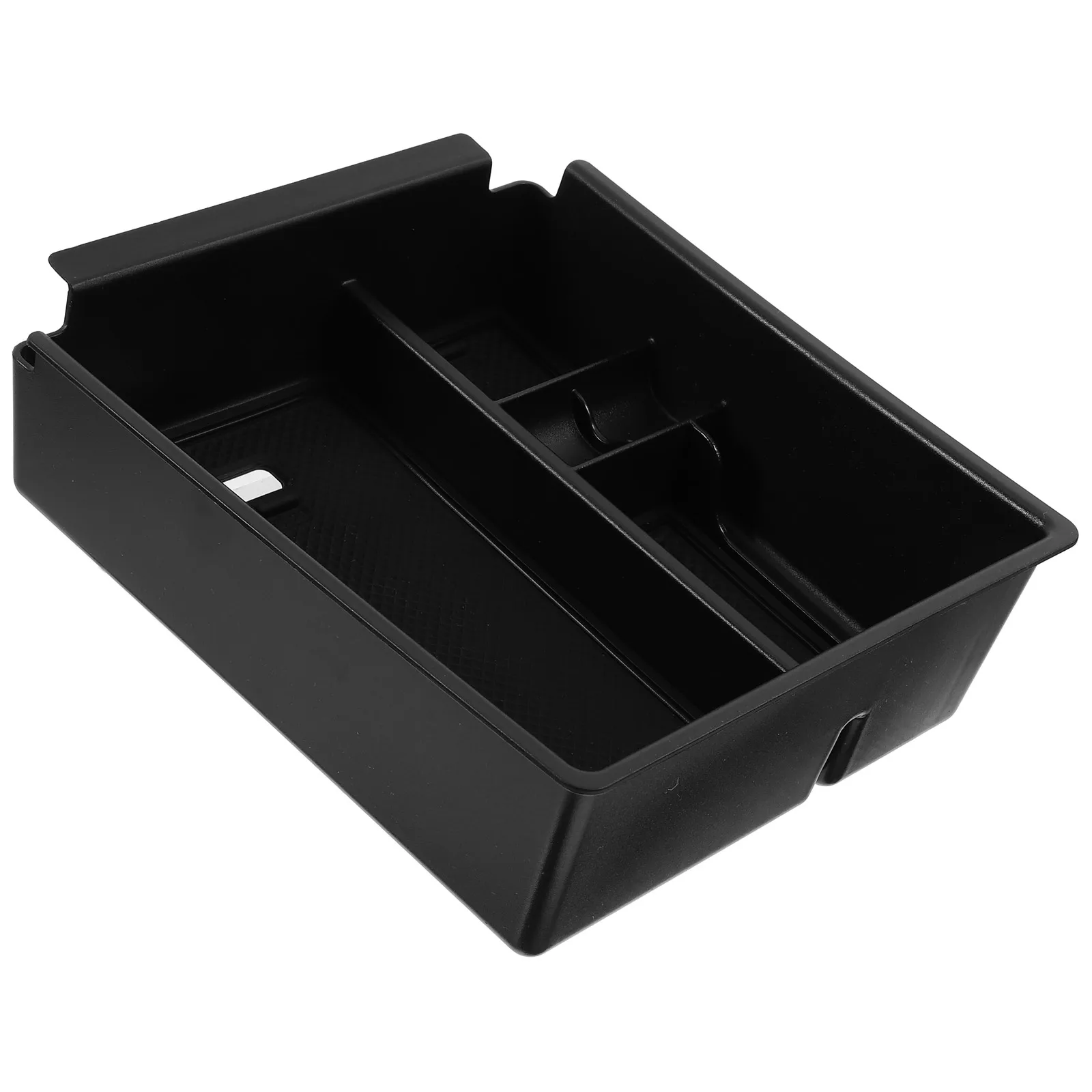 

Car Storage Box 1 Organizer Compatible Center Console Black Plastic Long-lasting Sturdy Car Seat Storage Armrest Box