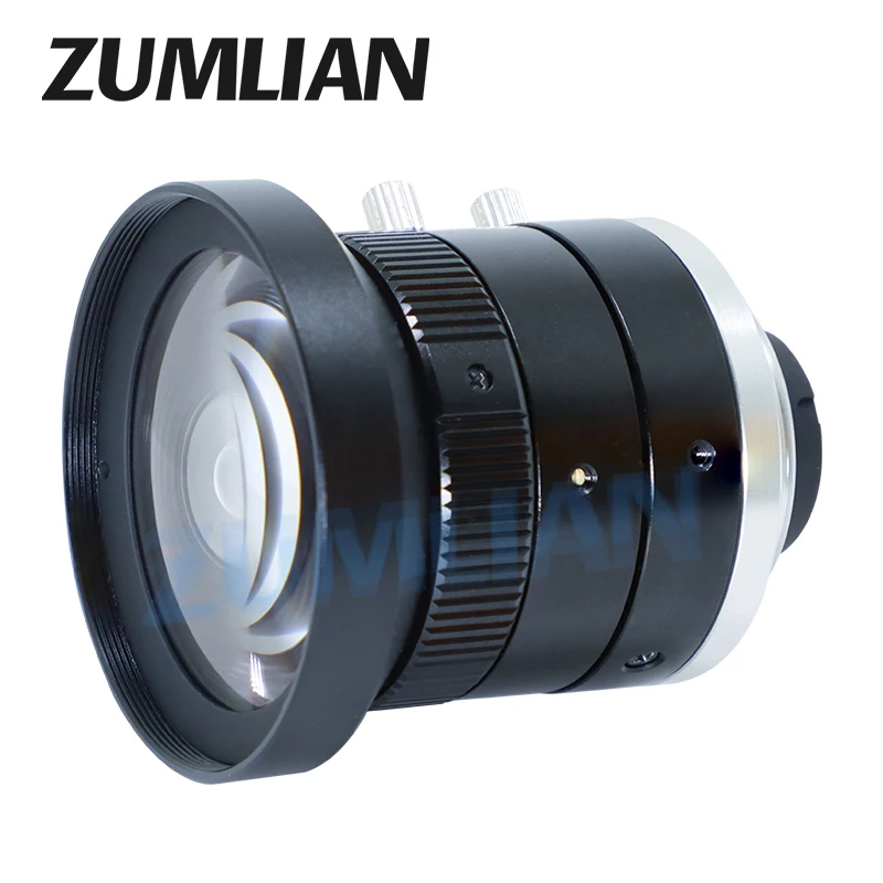 2MP CCTV lens 3.5mm F2.4 Large Wide Angle C-Mount Machine Vision Lens Manual Iris FA Lens for Industrial Camera Low Distortion